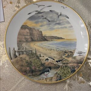 Scenic Coastal Birds Decorative Plate